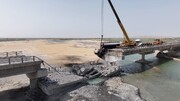 تصاویری از میزان تخریب پل‌های بندرخمیر بعد از حمله وحشیانه آمریکا
