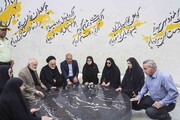 تصاویر سفر خانم سخنگو به اهواز؛ حضور در بیمارستان شهید بقایی و آرامگاه قیصر امین‌پور