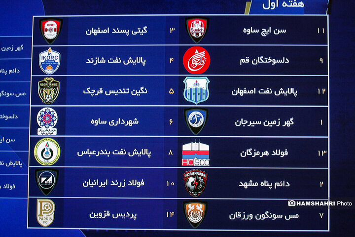 تصاویر مراسم قرعه کشی لیگ برتر فوتسال ایران