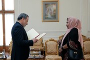 استایل خانم سفیر در دیدار با عراقچی | تصاویر