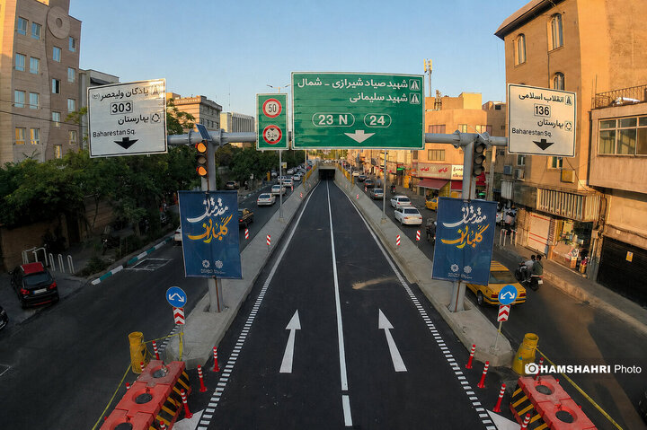 افتتاح زیر گذر میدان سپاه