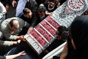 پرتره هایی از هنرمندان در مراسم تشییع زنده‌یاد اکبر عبدی