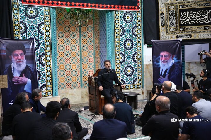 مراسم بزرگداشت رهبر شهید ایران توسط اصحاب رسانه