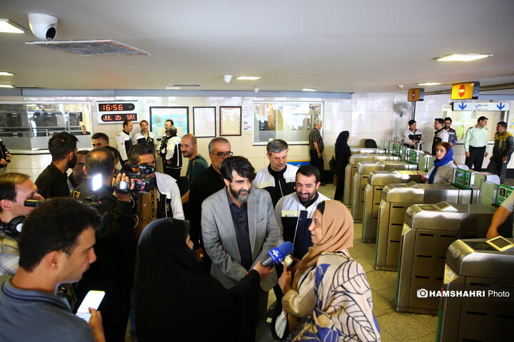 بازدید سخنگوی شهرداری تهران از مترو ولیعصر