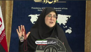 ماجرای تسبیحی که در دستان خانم سخنگو بود | ویدئو