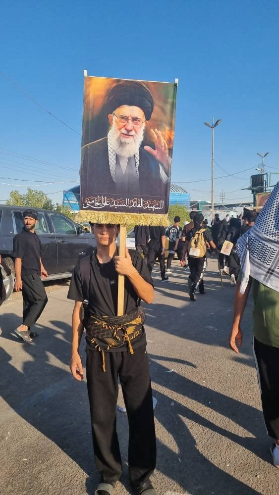 یاد رهبر شهید ایران در بینالحرمین و جنوب عراق؛ ببینید