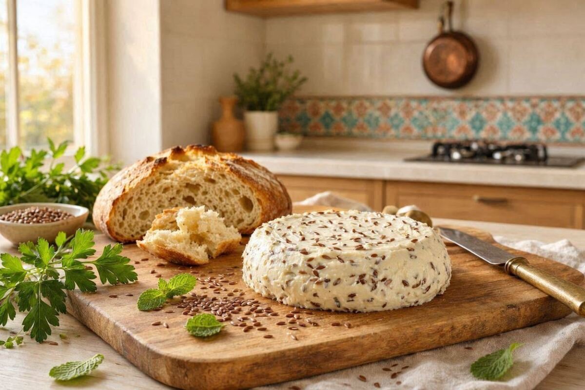 طرز تهیه پنیر خانگی با شیر و دانه کتان