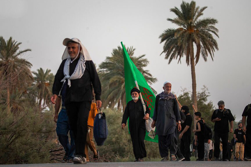 آن راه دیگر |‌ «طریق‌العلما» به‌عنوان سرسبزترین مسیر پیاده‌روی اربعین، میزبان زائران است
