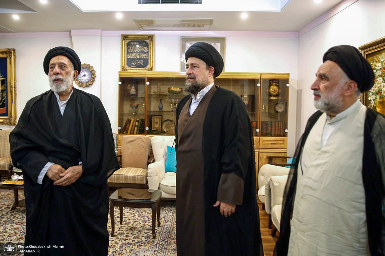 تصاویری از دیدار سیدحسن خمینی با سیدهادی خامنهای