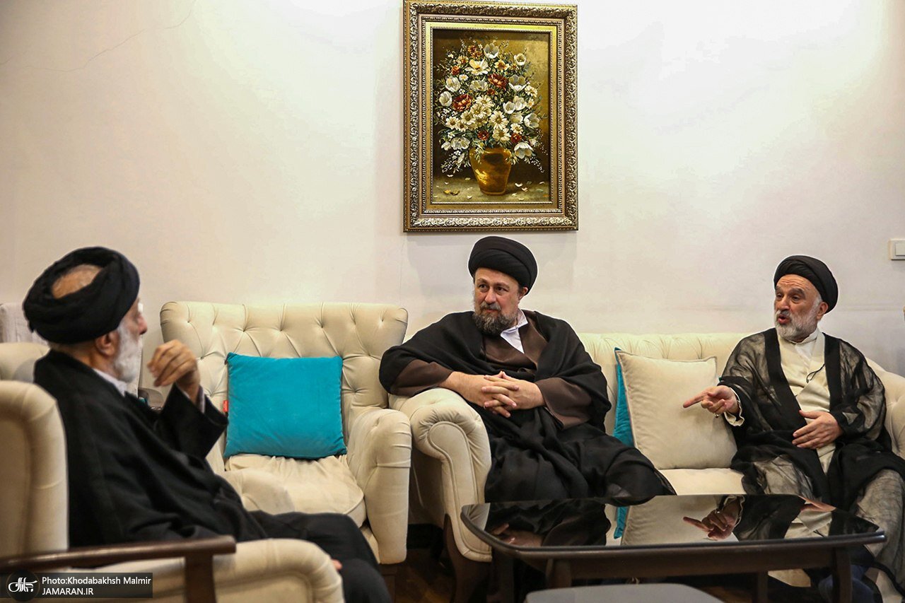 تصاویری از دیدار سیدحسن خمینی با سیدهادی خامنهای