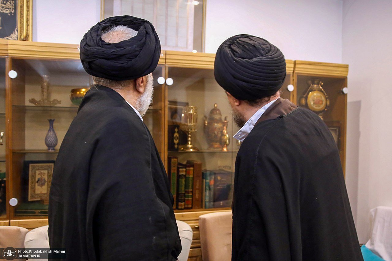 تصاویری از دیدار سیدحسن خمینی با سیدهادی خامنهای