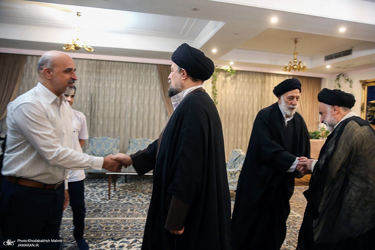 تصاویری از دیدار سیدحسن خمینی با سیدهادی خامنهای