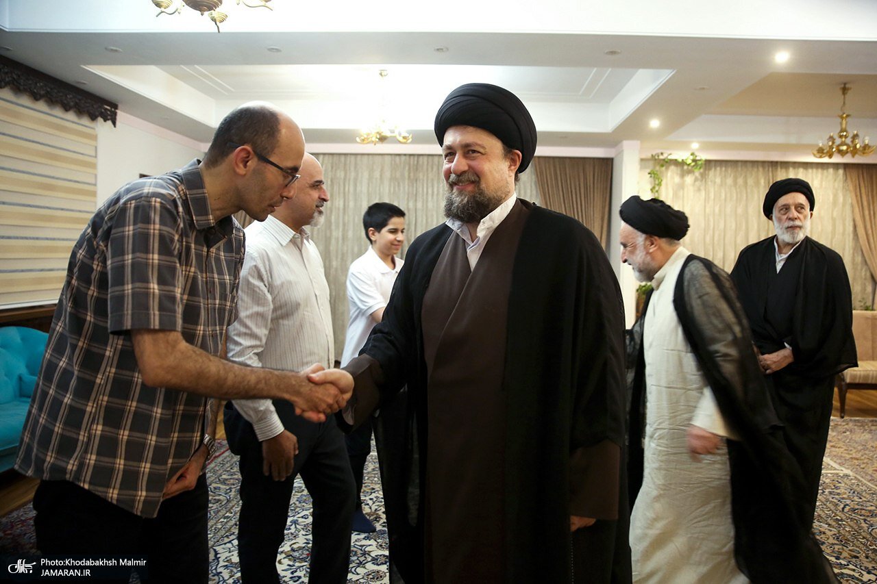 تصاویری از دیدار سیدحسن خمینی با سیدهادی خامنهای