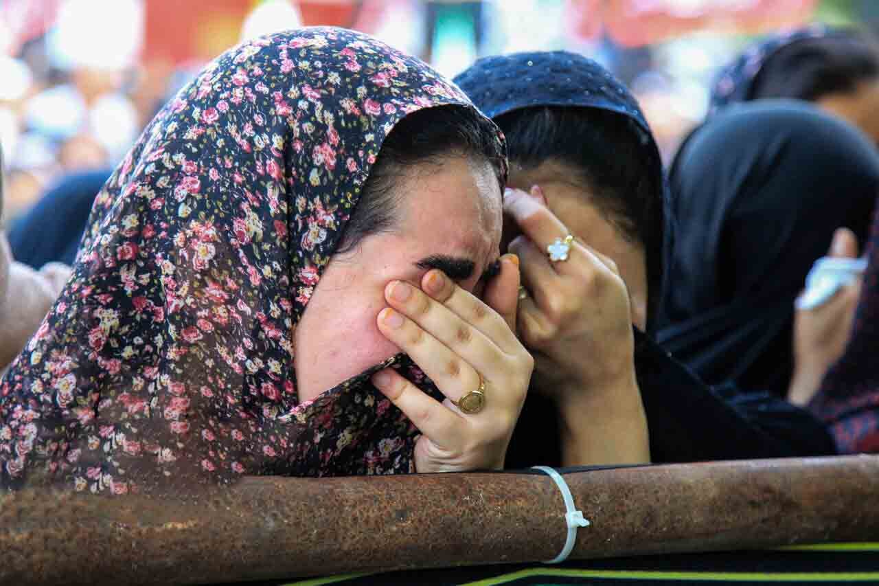 تصاویر بدرقه باشکوه خانواده شهیدان جعفری در قشم