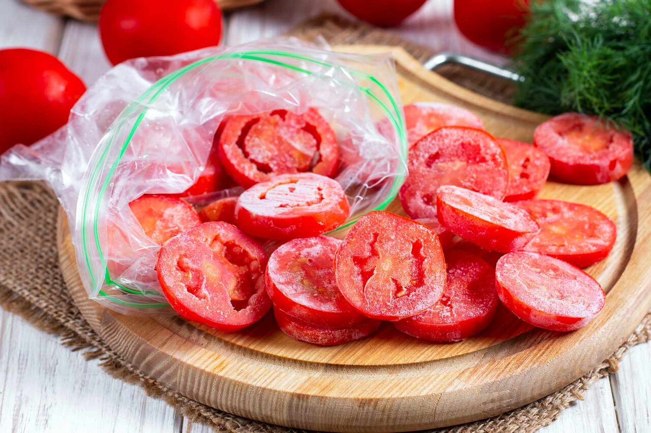 بهترین روش نگهداری گوجه فرنگی در فریزر