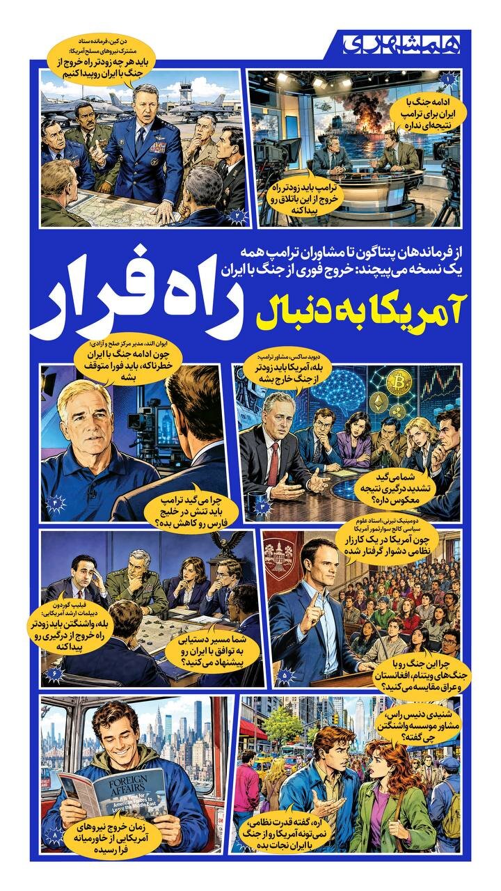 آمریکا به دنبال راه فرار + اینفوگرافیک
