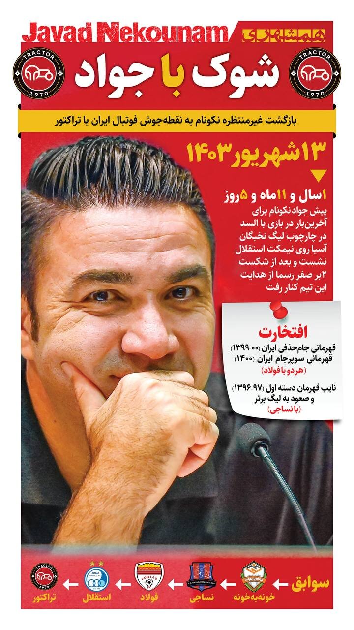 شوک با جواد + اینفوگرافیک