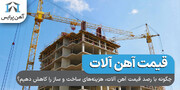 چگونه با رصد قیمت آهن آلات، هزینه‌های ساخت ‌و ساز را کاهش دهیم؟