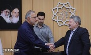 نشست رئیس شورای اطلاع‌رسانی دولت با شهردار تهران