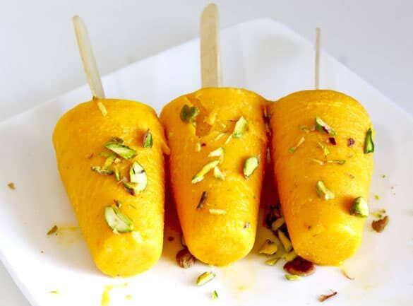 «کولفـی» دسر سنتی هند؛ طرز تهیه ۶ مدل بستنی بدون دردسر همزدن
