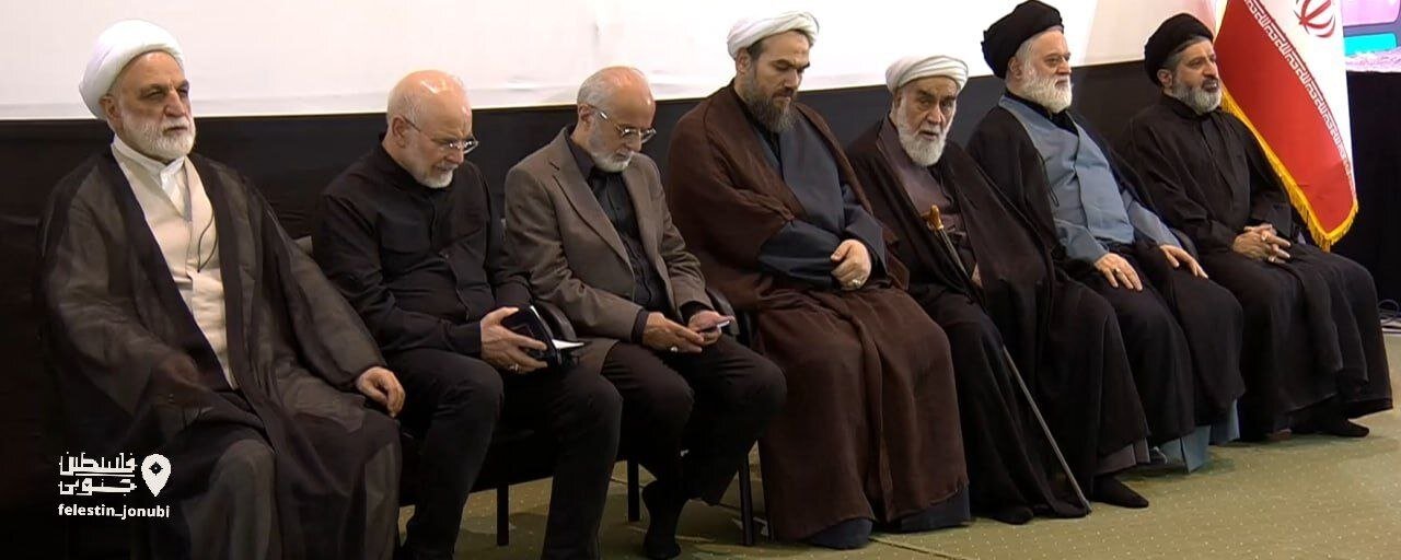 اشک‌های فرزندان رهبر شهید در مراسم چهلم آقای شهید  + فیلم | حضور قالیباف و اژه ای و سیدحسن خمینی