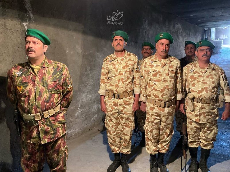 پژمان بازغی در لباس نظامی؛ تصاویری از پشت صحنه یک فیلم