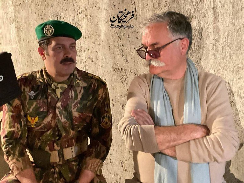 پژمان بازغی در لباس نظامی؛ تصاویری از پشت صحنه یک فیلم