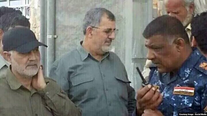 در جنگ فلوجه همراه شهید سلیمانی

