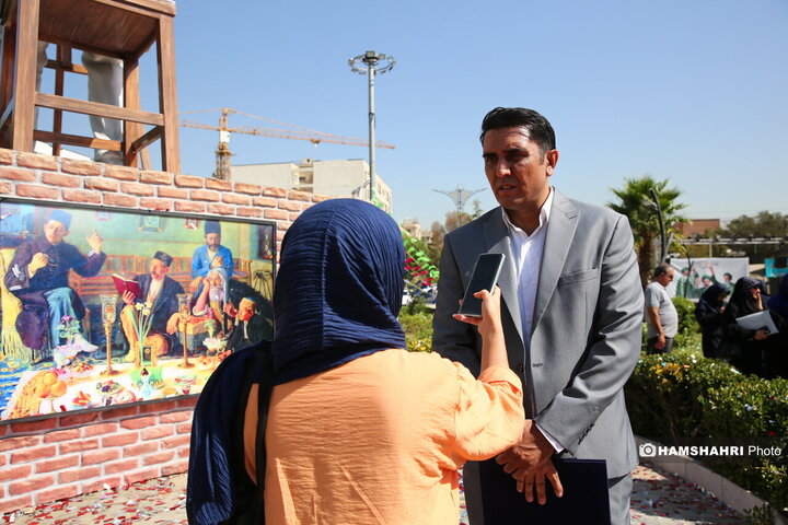 رونمایی از مجسمه کمال الملک در تهرانسر