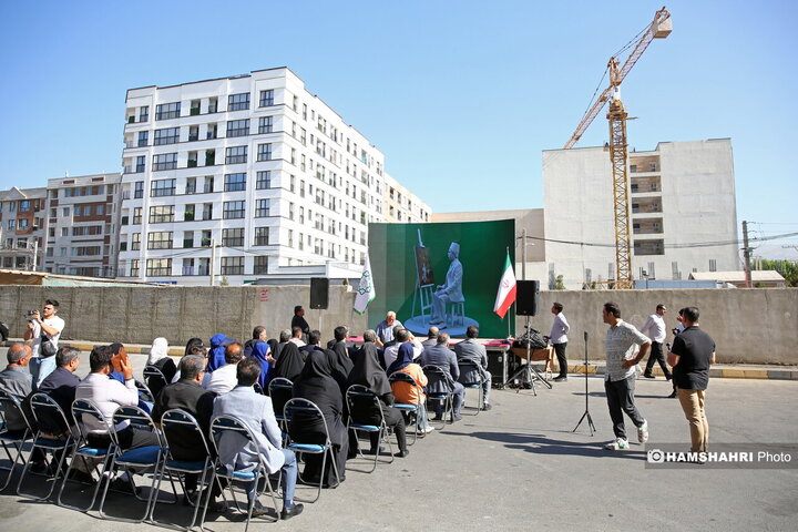 رونمایی از مجسمه کمال الملک در تهرانسر
