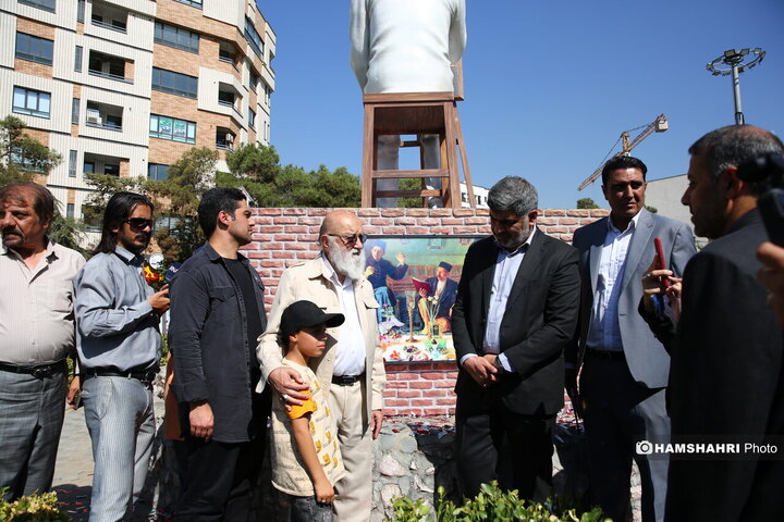 رونمایی از مجسمه کمال الملک در تهرانسر