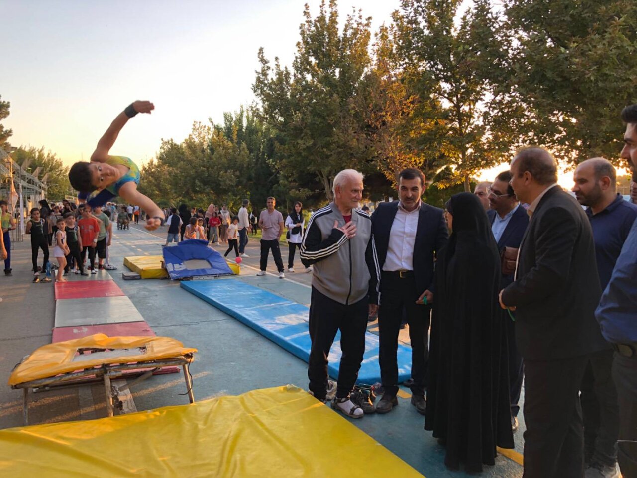 جشنواره ورزشی فرهنگی .بازدید شمس احسان