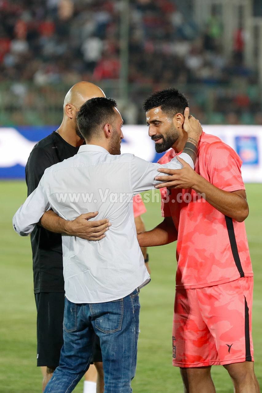 تصاویر ستاره محبوب پرسپولیسی‌ها در ورزشگاه شهرقدس