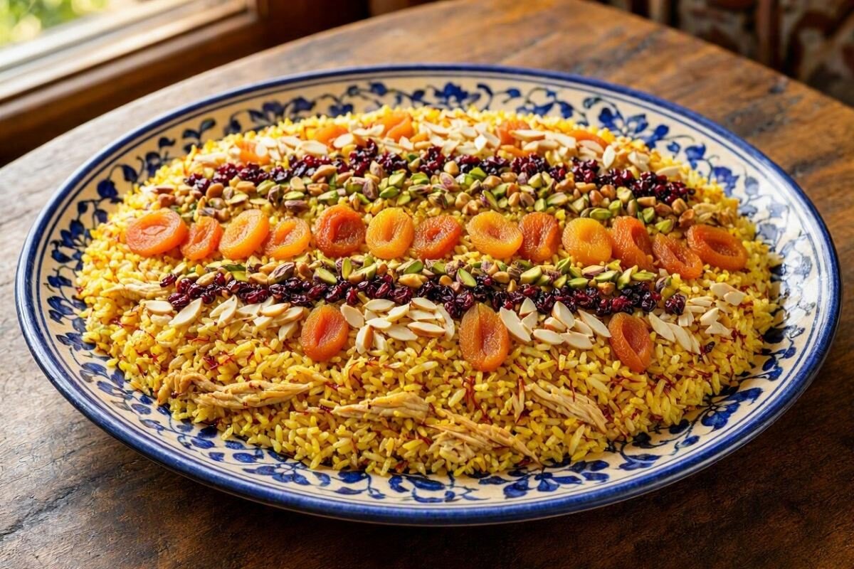 شاه پلو با مرغ ؛ مواد شاه پلو چیست ؟ | طرز تهیه خوشمزهترین پلو مخلوط ایرانی با مرغ