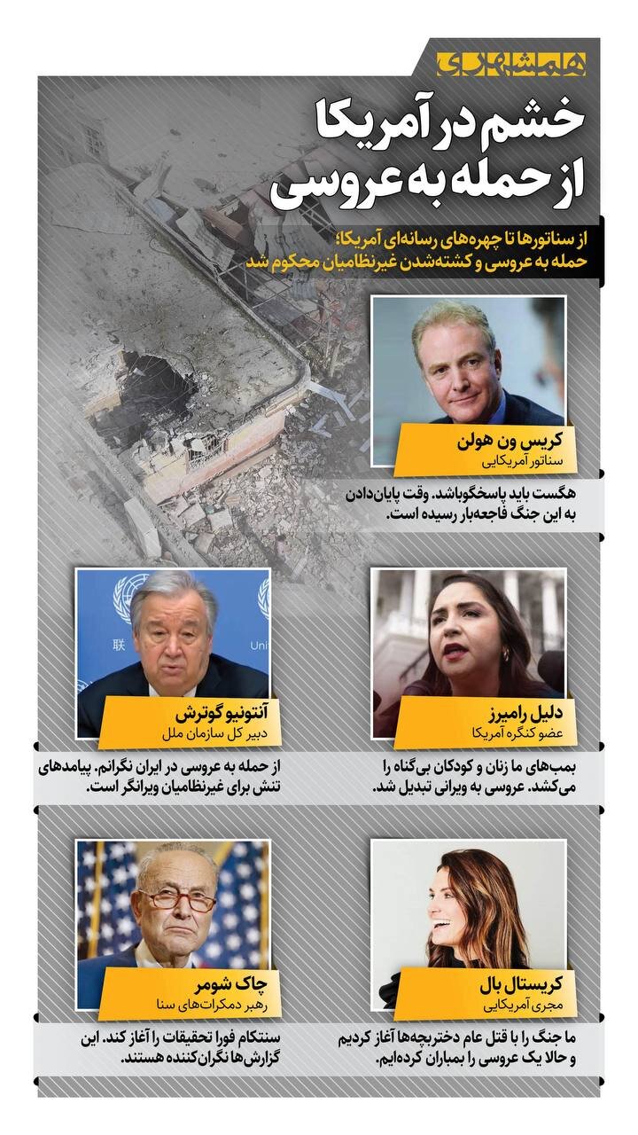 خشم در آمریکا از حمله به عروسی