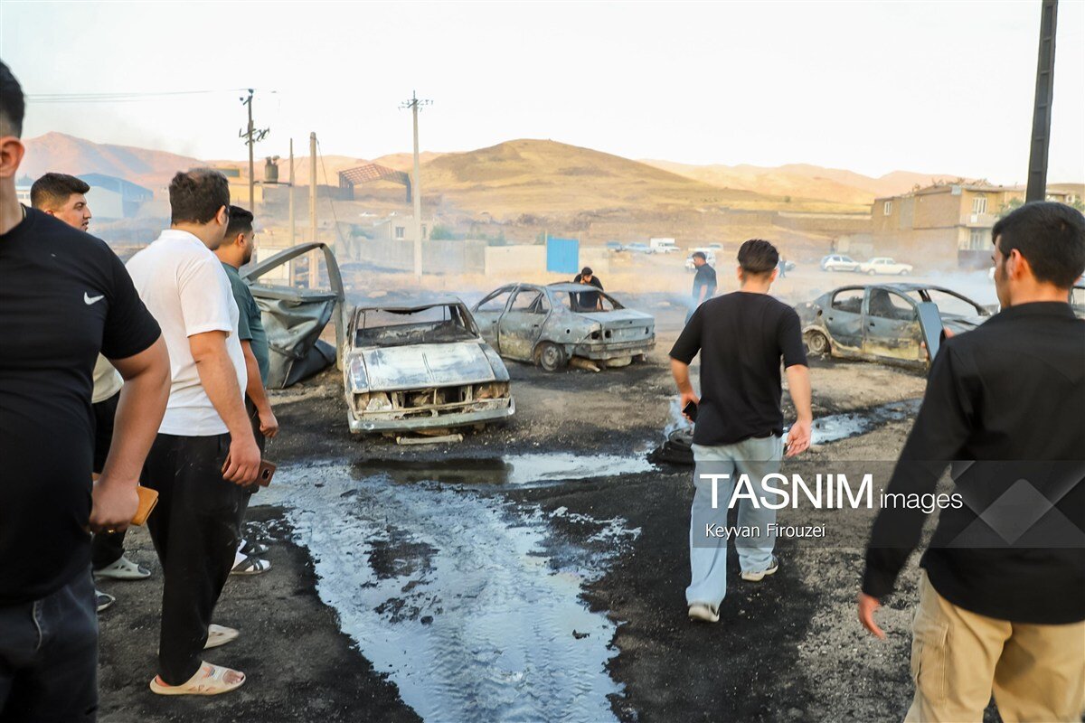 ۲ روز عزای عمومی در یک استان؛ تصاویر دردناک انفجار تانکر سوخت | آخرین جزئیات حادثه در سنندج