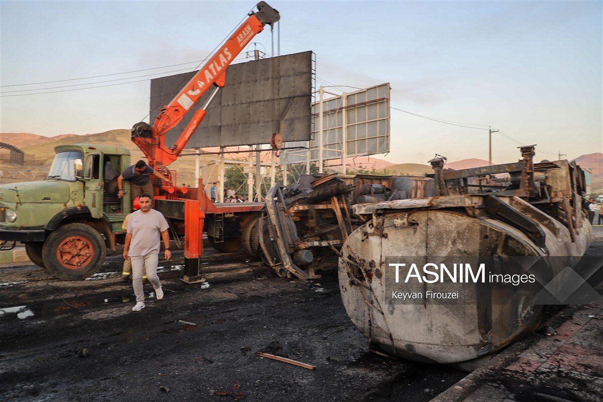 ۲ روز عزای عمومی در یک استان؛ تصاویر دردناک انفجار تانکر سوخت | آخرین جزئیات حادثه در سنندج