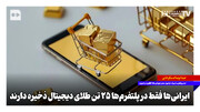 ایرانی‌ها فقط در پلتفرم‌ها، ۲۵ تن طلای دیجیتال ذخیره دارند