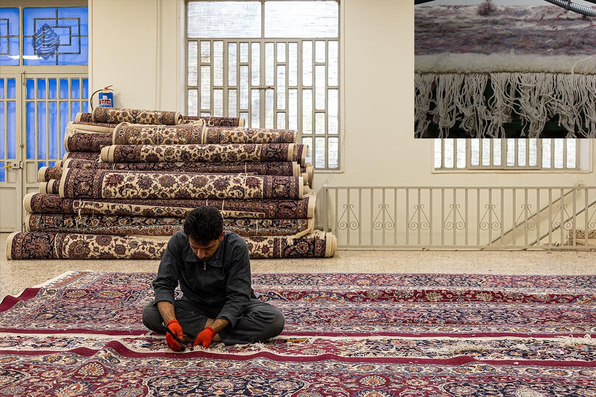 قالیبافان خاصه امام رضا (ع) | فرش‌های حرم رضوی به دست اهالی این روستا بافته می‌شود