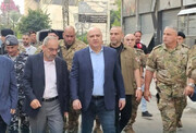 سفر سرزده رئیس‌جمهور و فرمانده ارتش لبنان به نبطیه+ تصاویر