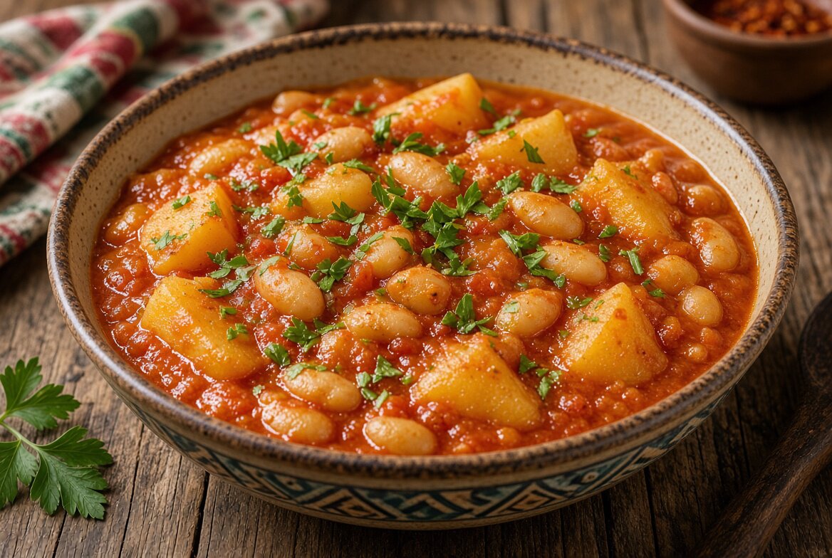 طرز تهیه خوراک لوبیا چیتی