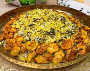 یک پلوی ایرانی متفاوت با برگ انگور؛ طرز تهیه تاک پلو شاهرودی