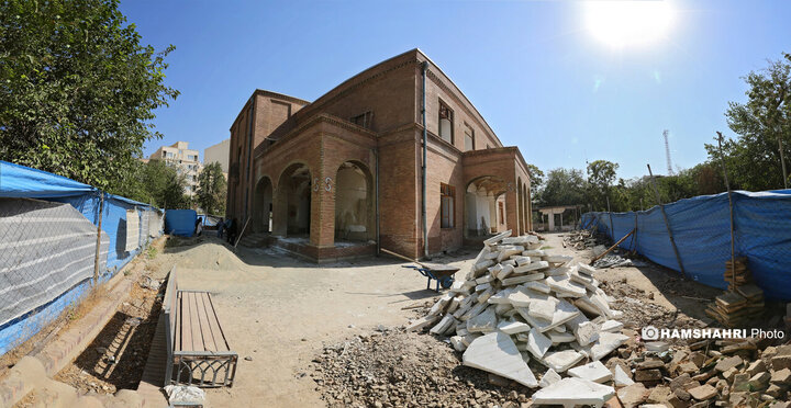بازسازی عمارت تاریخی وثوق‌الدوله پس از آسیب‌های جنگی