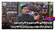 طرح نام‌گذاری معابر شهری به نام رهبرِ شهید و شهدای جنگ دوازده روزه و رمضان به کجا رسید؟