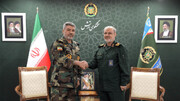 دیدار مهم ۲سخنگوی نظامی+ تصاویر | مقابل دشمنی ایستاده‌ایم که هیچ کشوری جرأت شلیک یک تیر به آن را نداشت