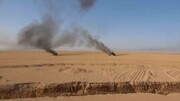 تصاویری از خاکستر شدن کاروان نظامی سعودی به دست یمنی‌ها