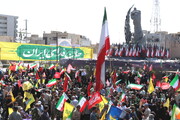 حضور رییس جمهور در رزمایش ۳۱۳ هزار تفری جانفدایان ایران