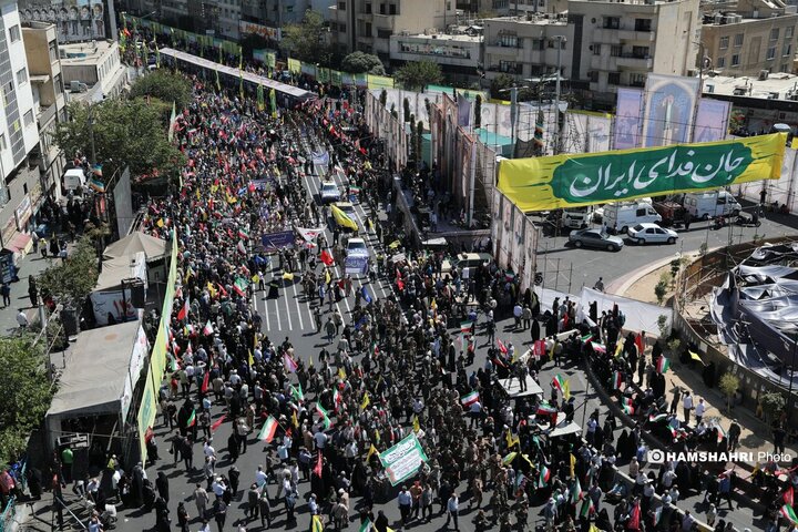 رزمایش جان فدایان ایران در تهران