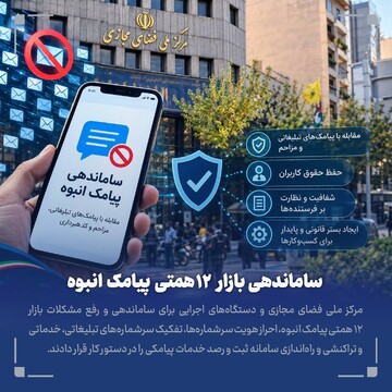 مرکز ملی فضای مجازی: گردش مالی پیامک انبوه در کشور ۱۲ همت است | ارسال ۱۵۰ میلیارد پیامک در سال
