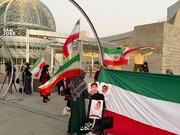 تجمع آمریکایی‌ها در حمایت از ایران در ۲۰۰امین روز جنگ | تصاویر